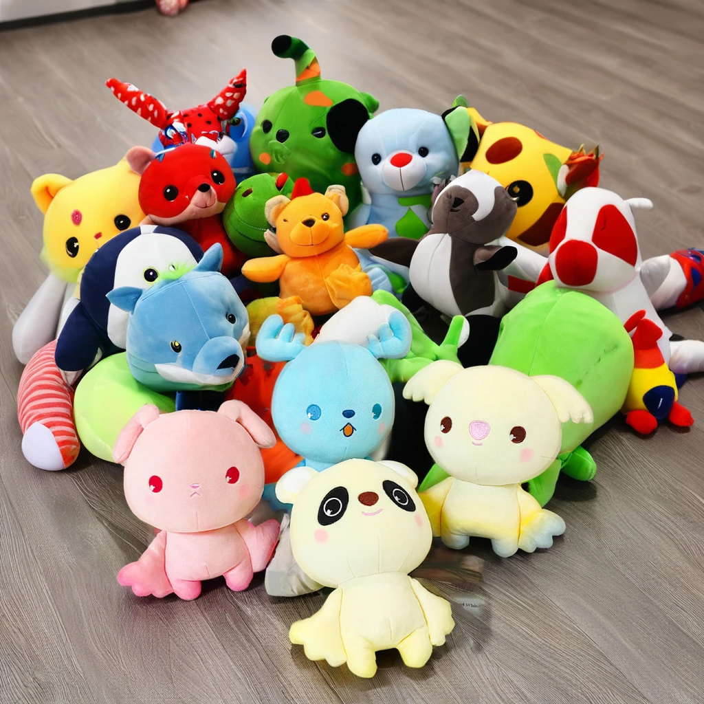 Wholesale in Stock Fast deliver Cheaper Price Stuffed Christmas Toy Moose Snowman Santa Claus Elf Plush Toys for Christmas