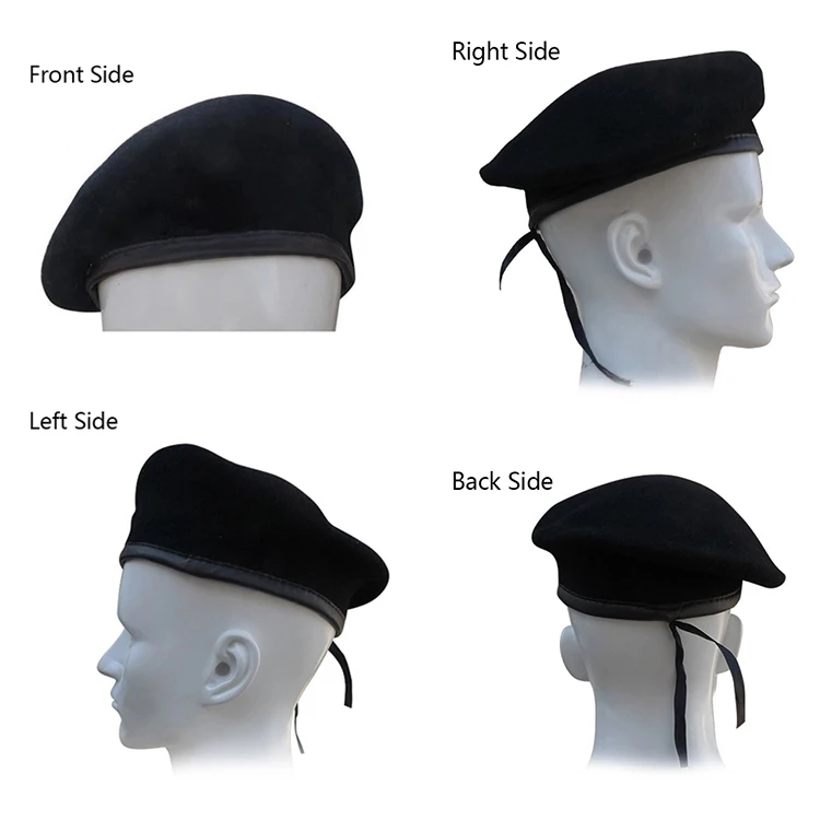 
100% Wool Custom Logo military beret hats, army beret caps military beret caps 