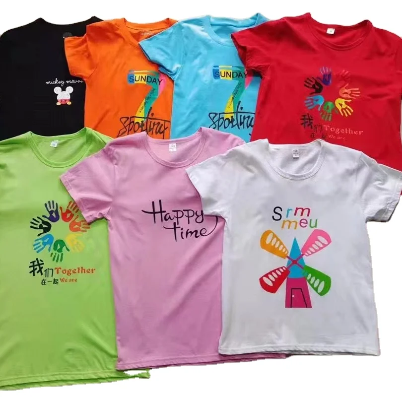 2022 hot wholesale men colorful oversized graphic streetwear t shirts custom couple plain tshirts for printing unisex