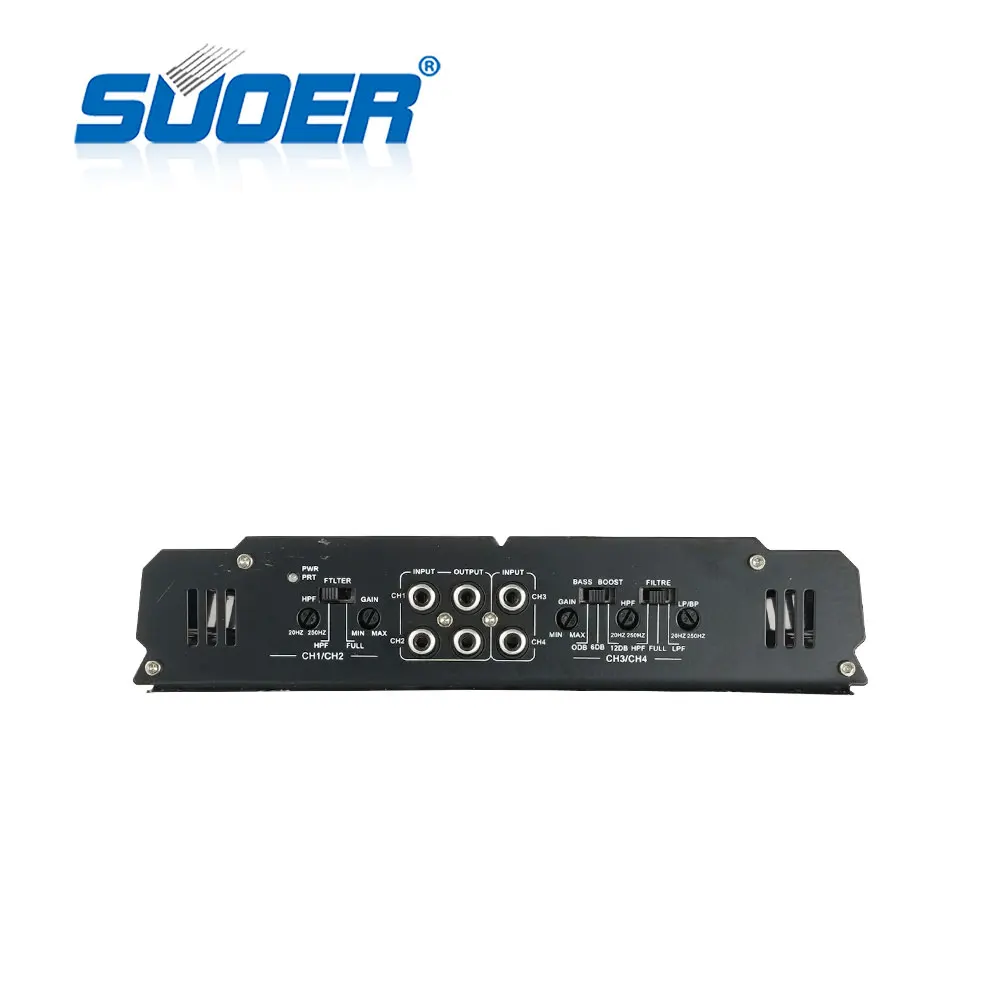 Suoer CA-440-B final sale price 4*40 watts in stock car sound amplificador de carro