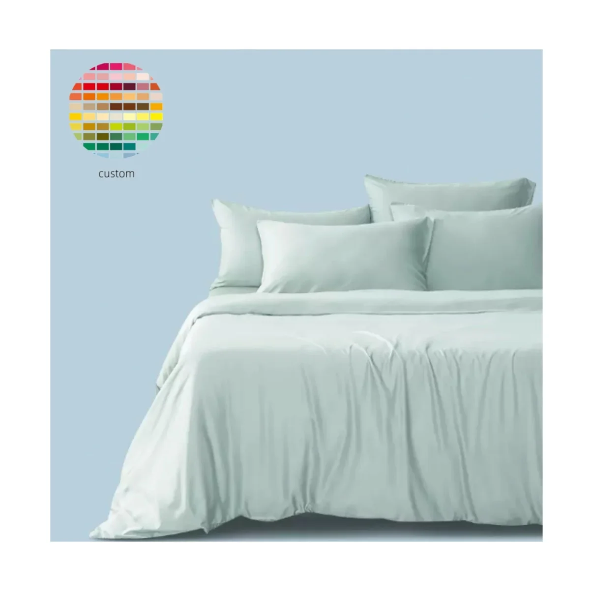 Набор постельных принадлежностей из 4 предметов 100% органического бамбука