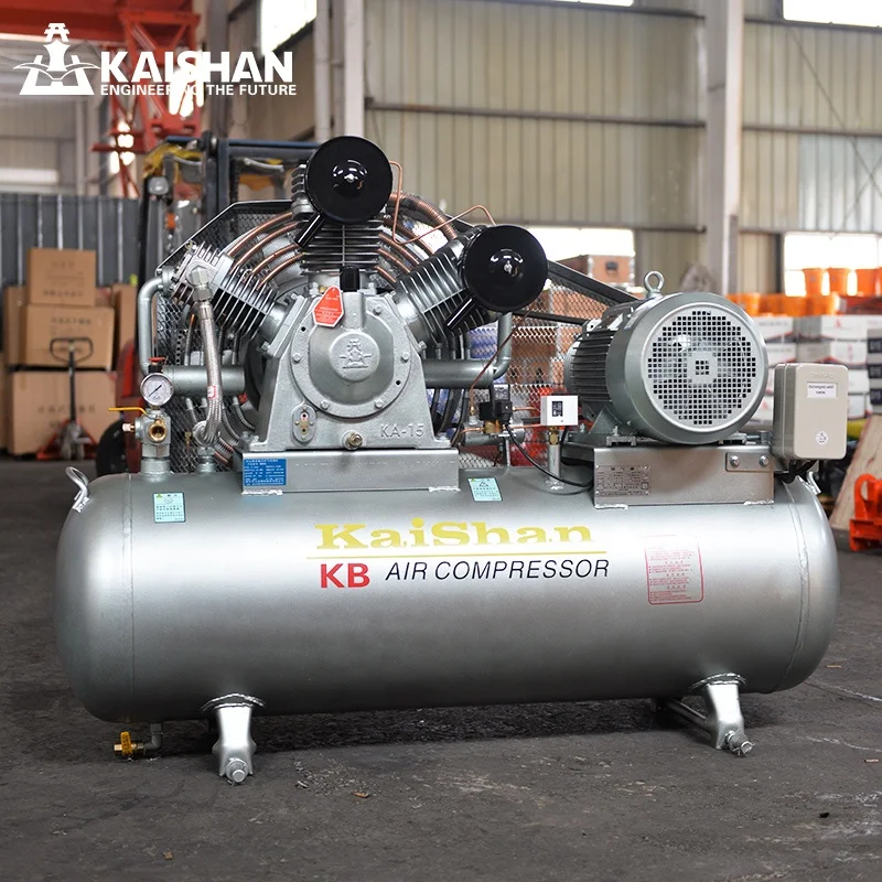 High efficiency 2*KBH15 15KW 2.4m3/min piston air compressor for general industry