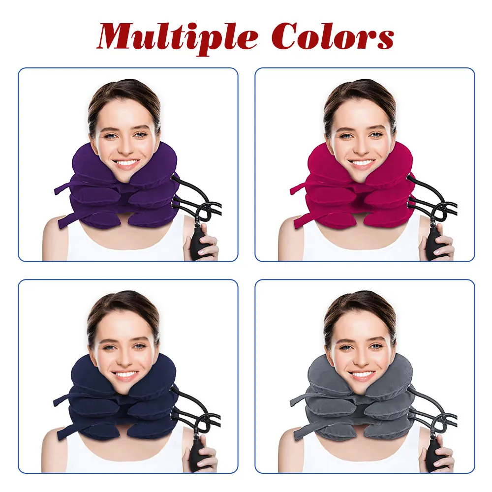 Hot Sale Medical Comfortable Inflatable Soft Neck Support Inflatable Neck Restraint Collar For Medical Supplies