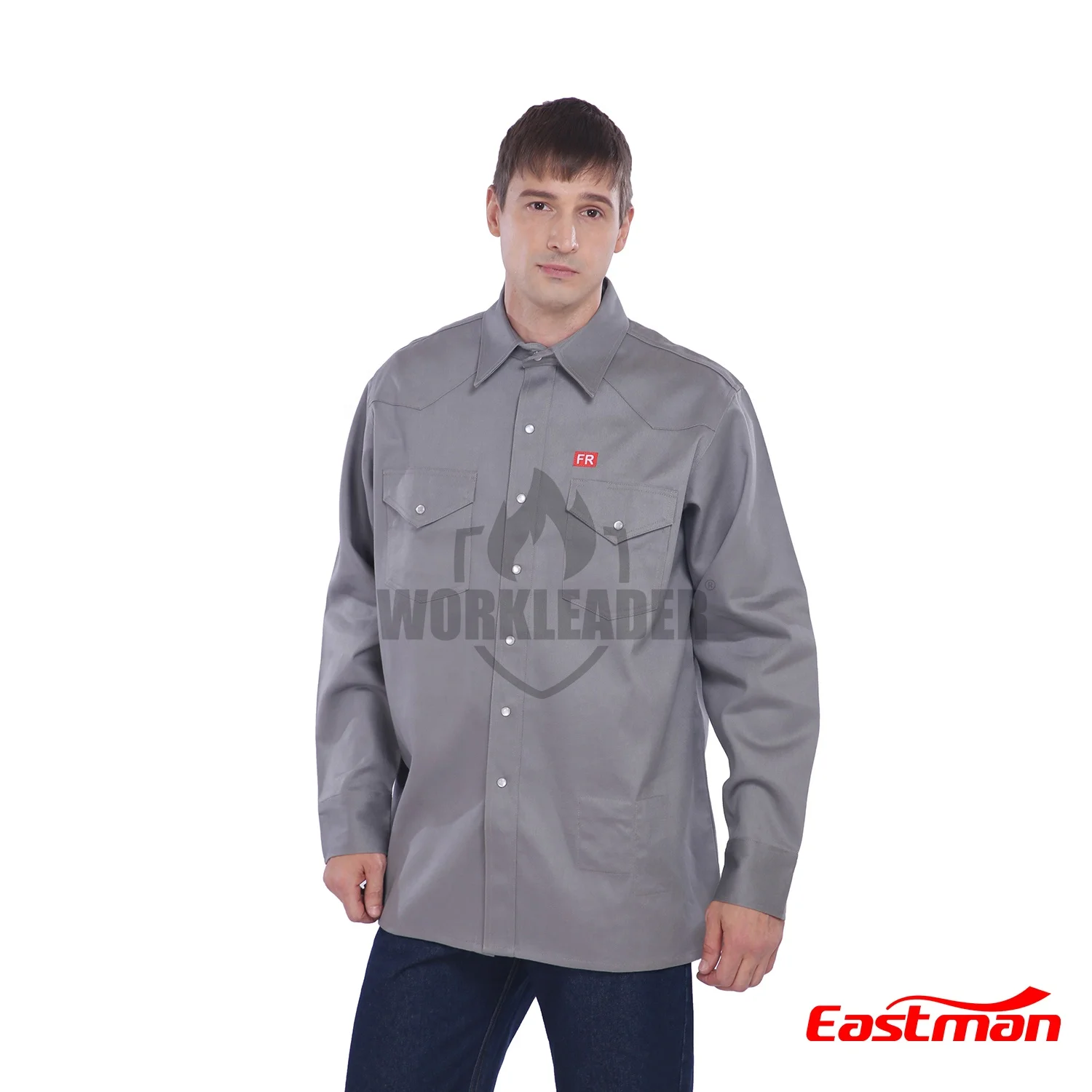 workwear  Flame Resistant Cotton Buttons Work Shirt  NFPA 2112  FR  welding clothing Worker shirts  Uniform