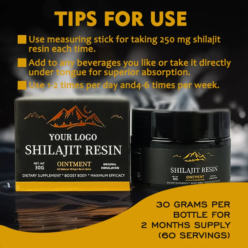 Shilajit Naturel Sports Nutrition Supplement Natural Shilajit Resin Pure Himalayan