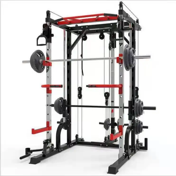 Hot selling cheap custom with weights home gym with smith machine gym equipment