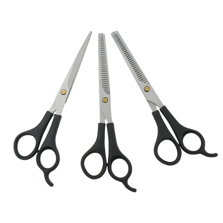 S3-1003A  Classical Plastic Handle 420 Stainless Steel Barber Cutting Hair Scissors