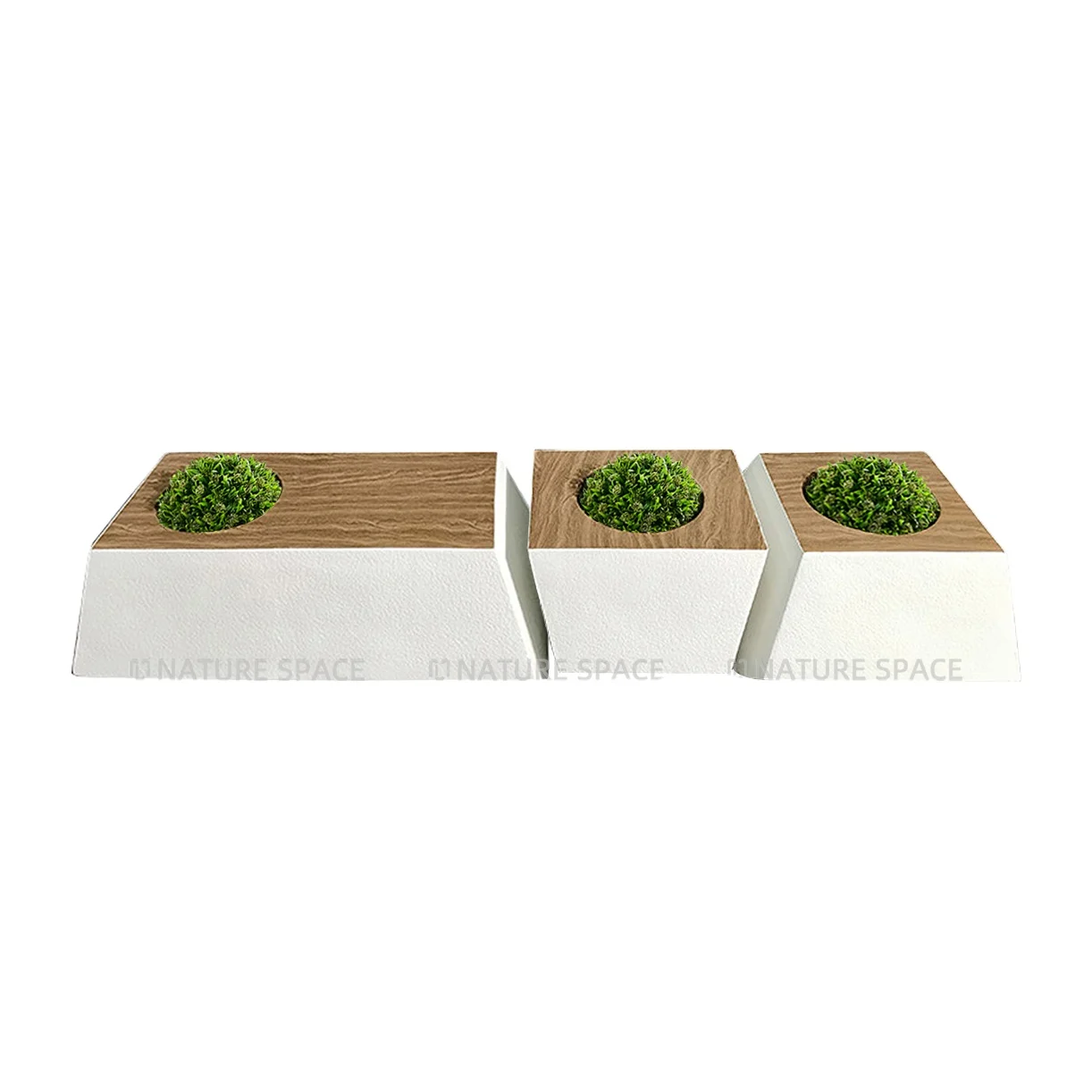 Modern planter mould garden ornaments flower pots outdoor design Resin Seats fiberglass planter