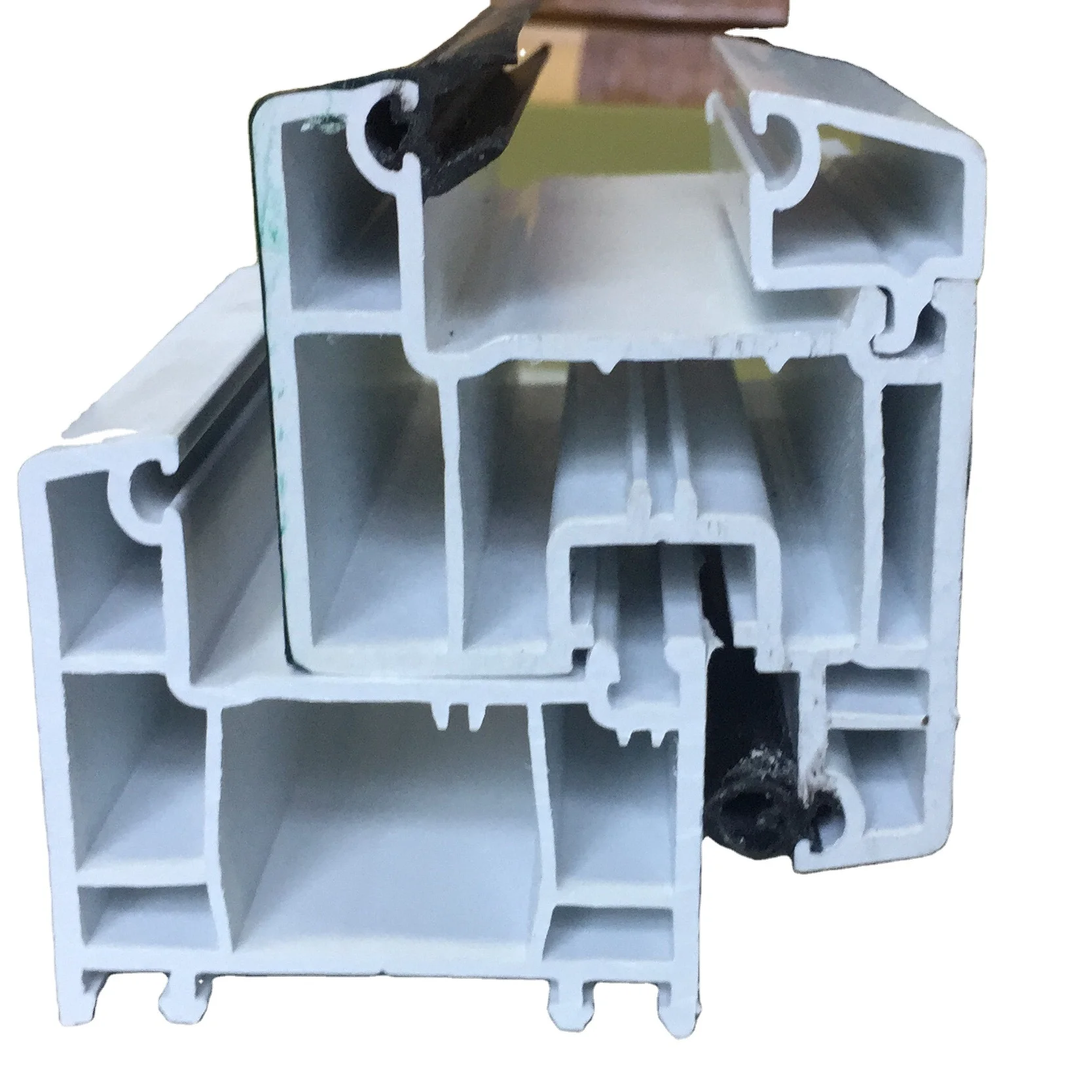 White PVC UPVC Profile Plastic for Window and Door Moulding for Apartment Use