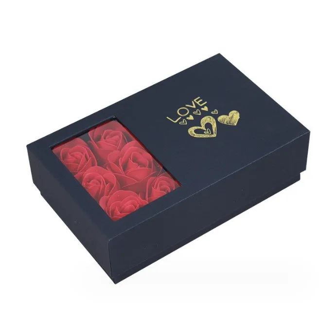 Valentine spot creative rose confession jewellery gift box ring pendant bracelet necklace storage box