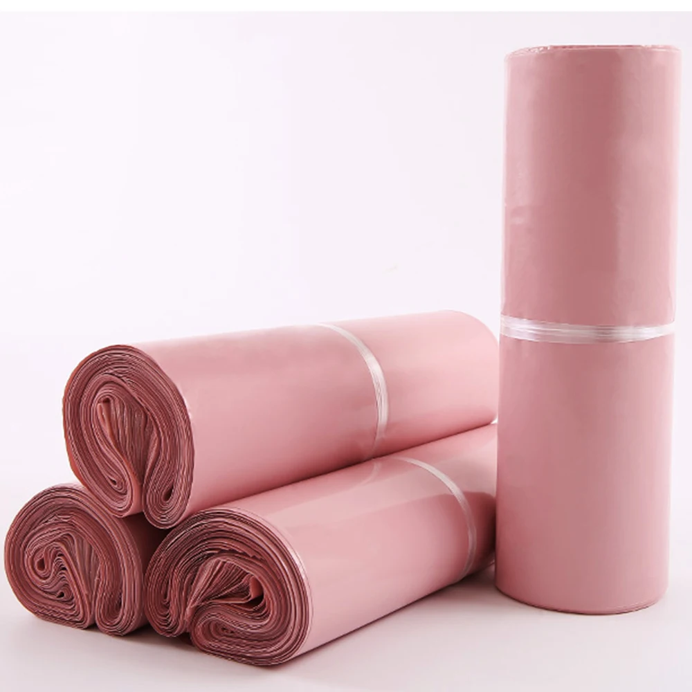 Custom logo printed  eco friendly 10x13  cheap cute courier  mailing clothing  packaging pink  poly mailer bag for  shipping