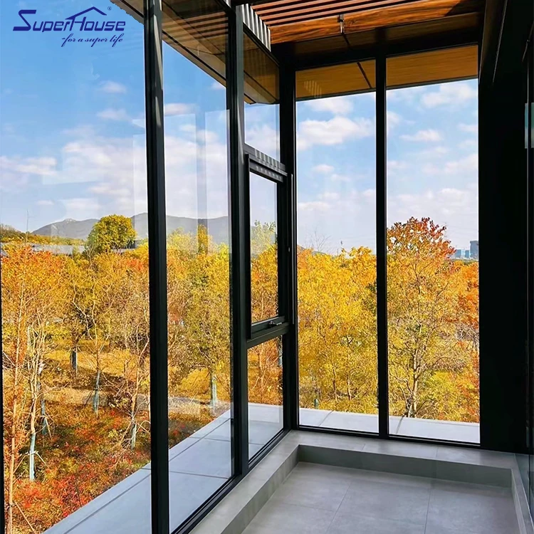 Алюминиевые окна и двери производства энергии Рейтинг NFS одностворчатое окно