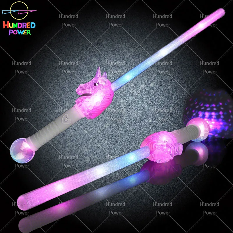 Fairy Butterfly Magic Stick Light up Star Wand Multicolor Unicorn Baton LED Snowflake Wand Glow Lighting Toys