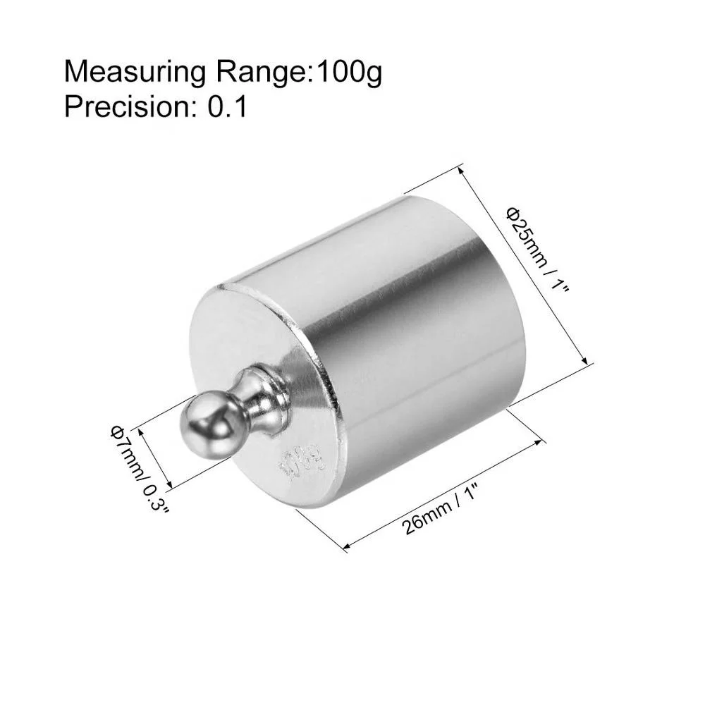 M2 Class 100g Standard Calibration Weight Precision Gram for Laboratory Digital Balance Jewelry Pocket Scales