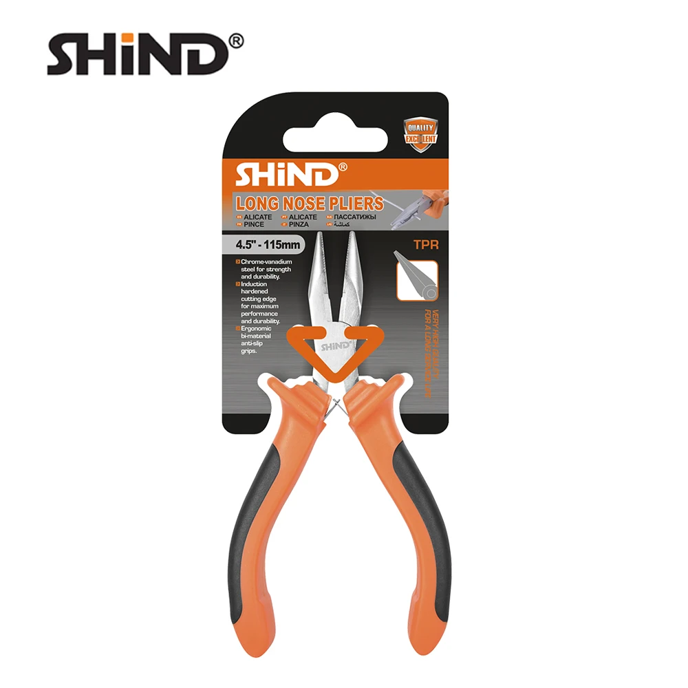 SHIND 94001 Hot Sale Multitool Pliers Multifunctional Tools 4.5' 115mm Chrome-vanadium Steel Long Nose Pliers