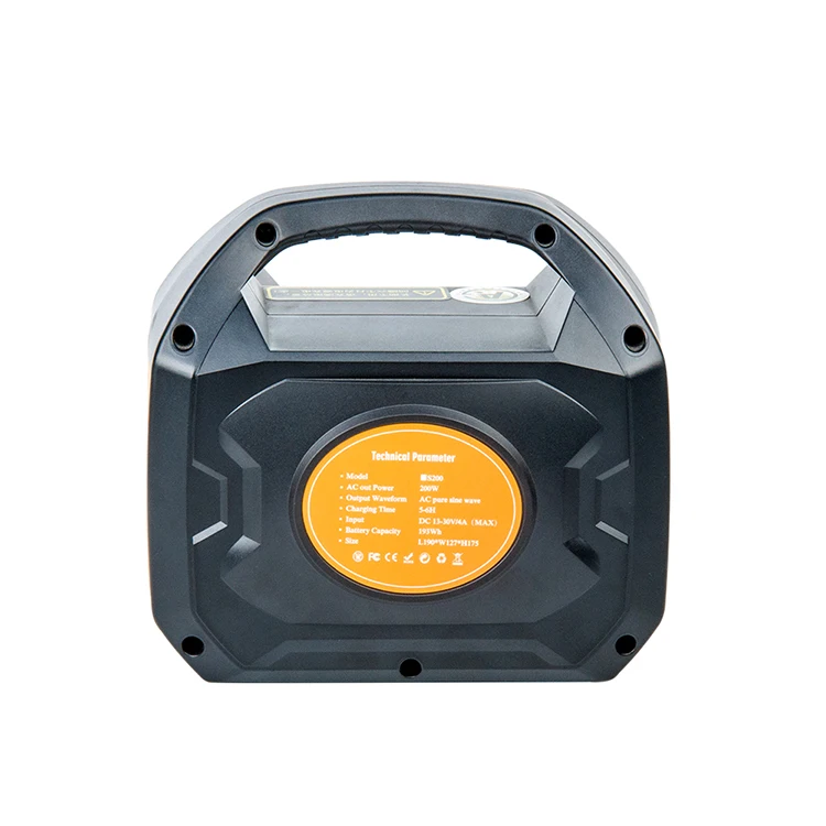 12V Battery 200W Backup Lithium Energy Storage Mobile Ups Portable Power Supply For Laptop