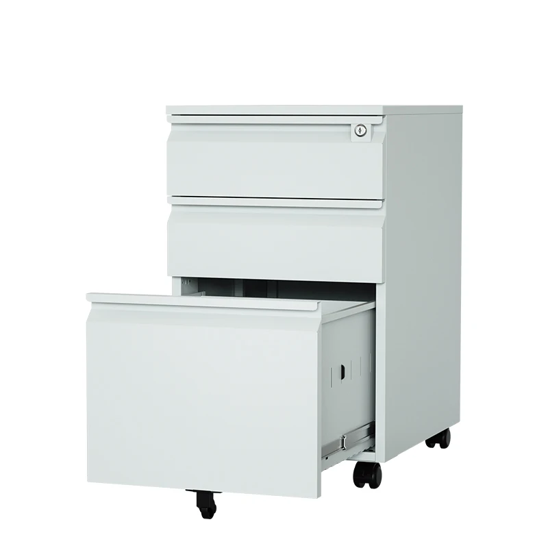 Mobile Cabinet Steel  Filling Cabinet Office Movable Drawer Storage Cabinet Metal Mobile Pedestal With 3 drawers