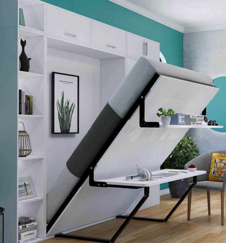 BFP Modern Style Manual Vertical Murphy Bed Folding Wall Bed mechanism With Sofa connector