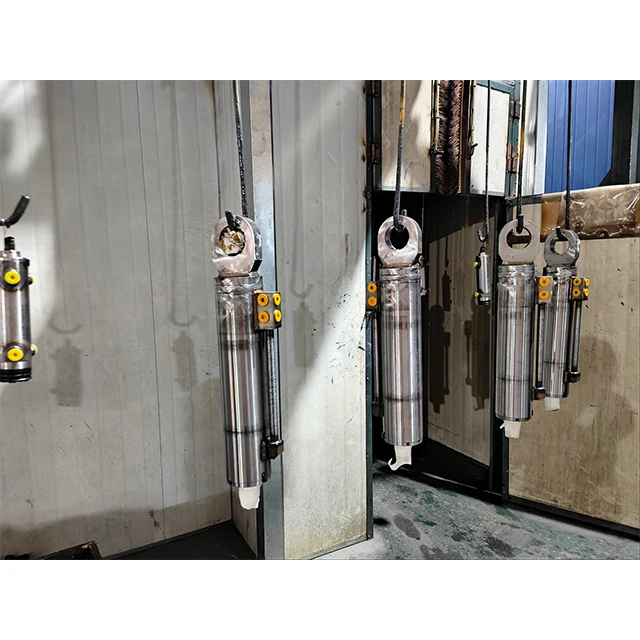 Double acting cylinder with valve hydraulic cylinder