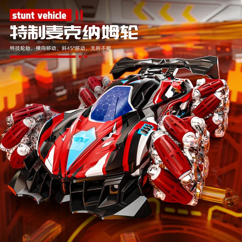 2.4G REMOTE CONTROL 360 Degrees Remote Control Car Toys With Spray,Car Toy,Rc Stunt Car with Lights & Music