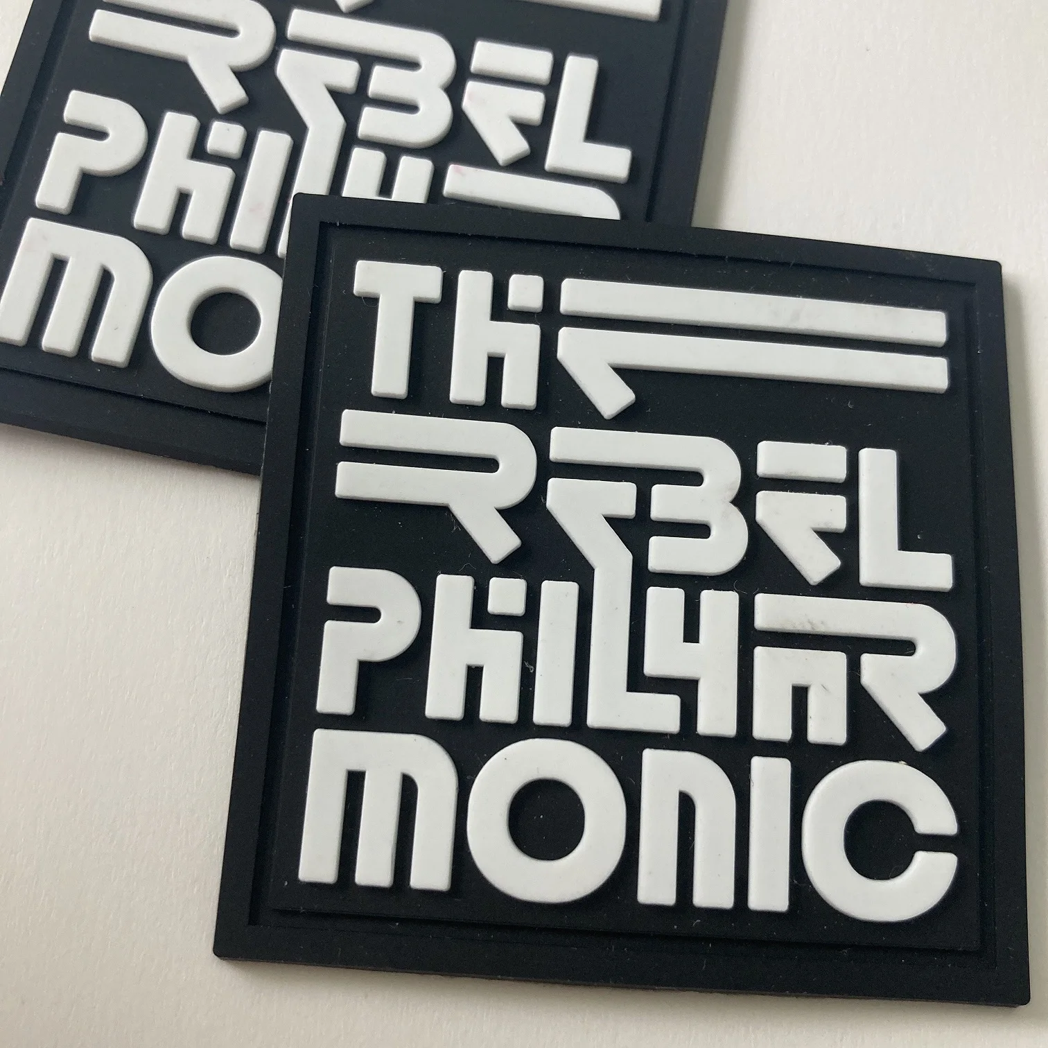 Custom Colorful shield Logo 3D  Rubber Badge Labels for clothes