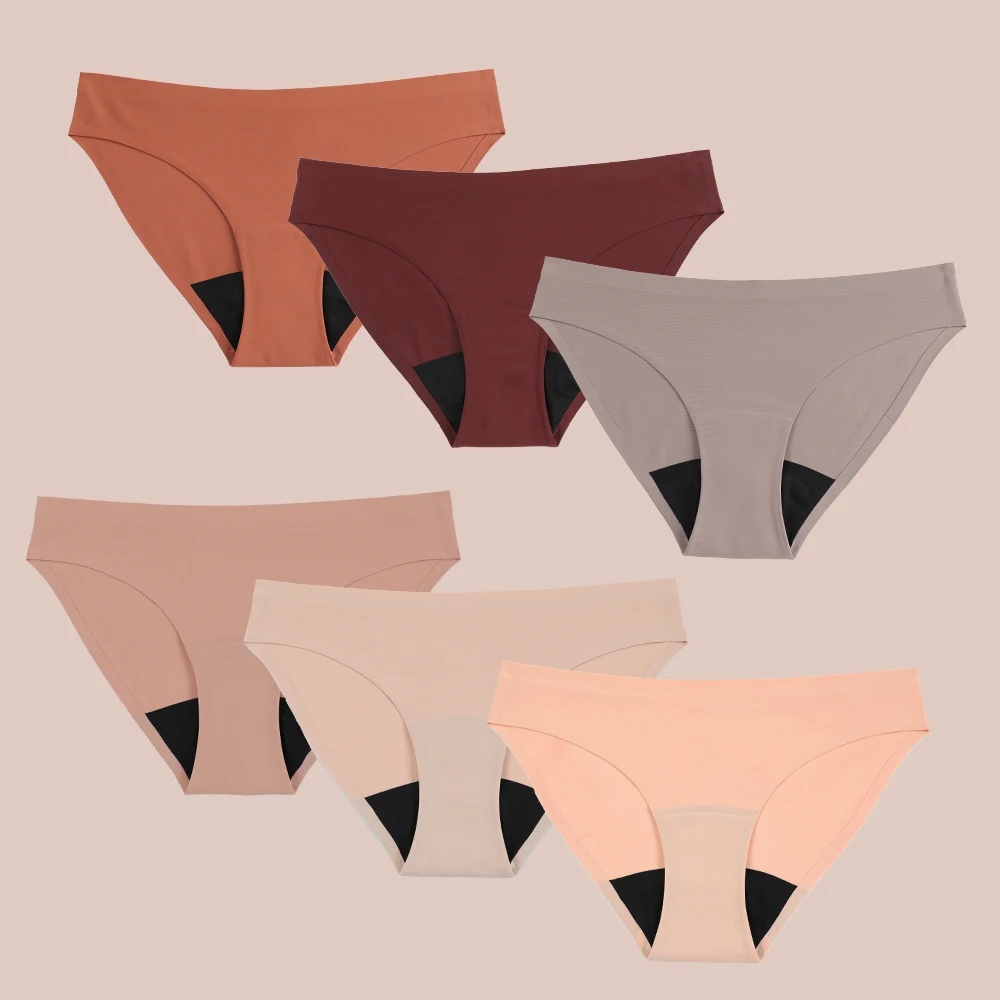 Оптовая продажа высокая поглощать женские кружевные бесшовные утягивающие 4 слоя герметичность подросток менструального периода трусики нижнее белье со средней посадкой для девочек период стринги