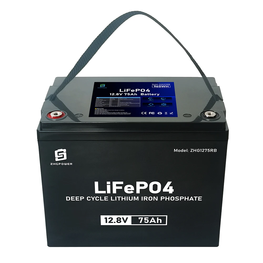 LFP Lithium Ion Lead Acid Replacement Batteries 12 Volt 75Ah Lifepo4 Battery Pack