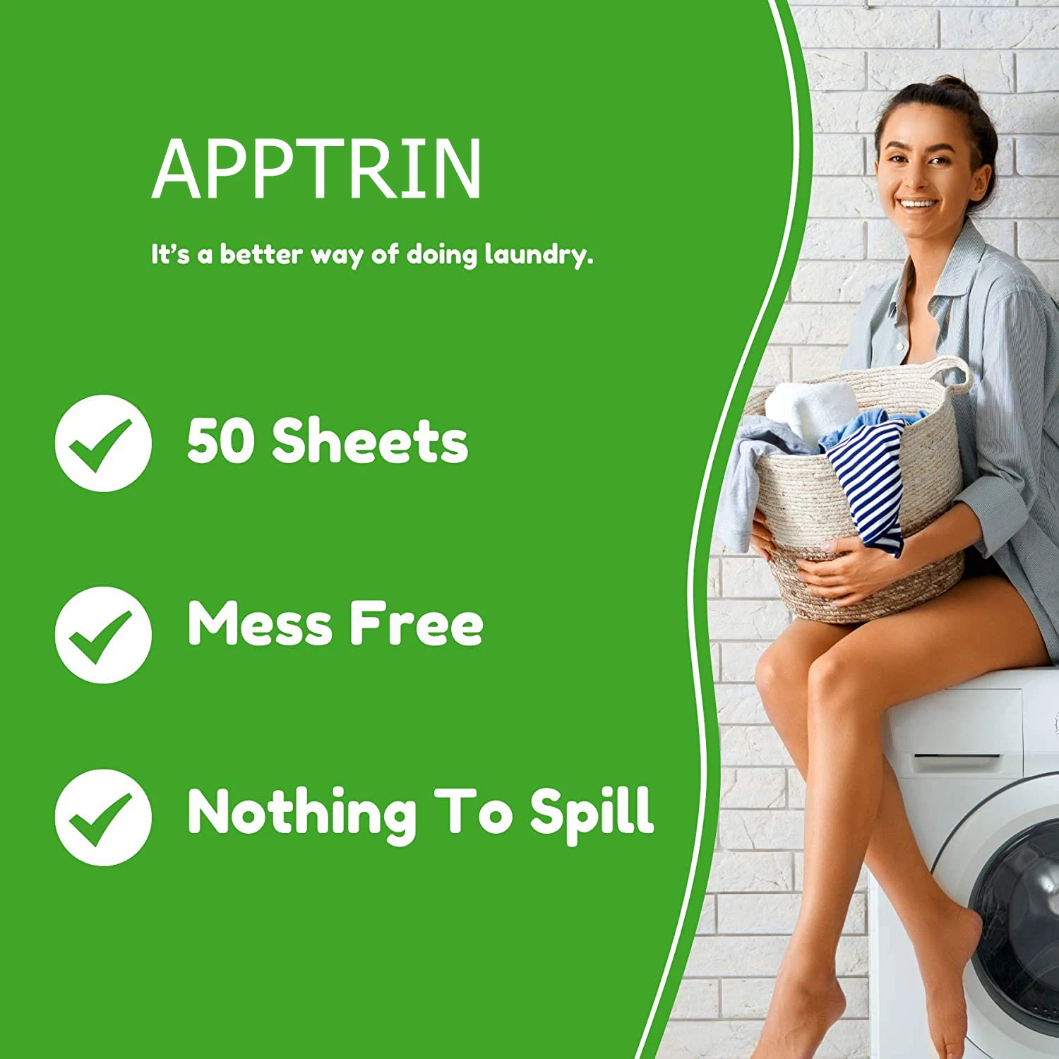 Hot Sell 50 Sheets Simple Design All In One Laundry Detergent Sheet Zero Waste Deep Cleaning Clothes Fits All Washing Machines