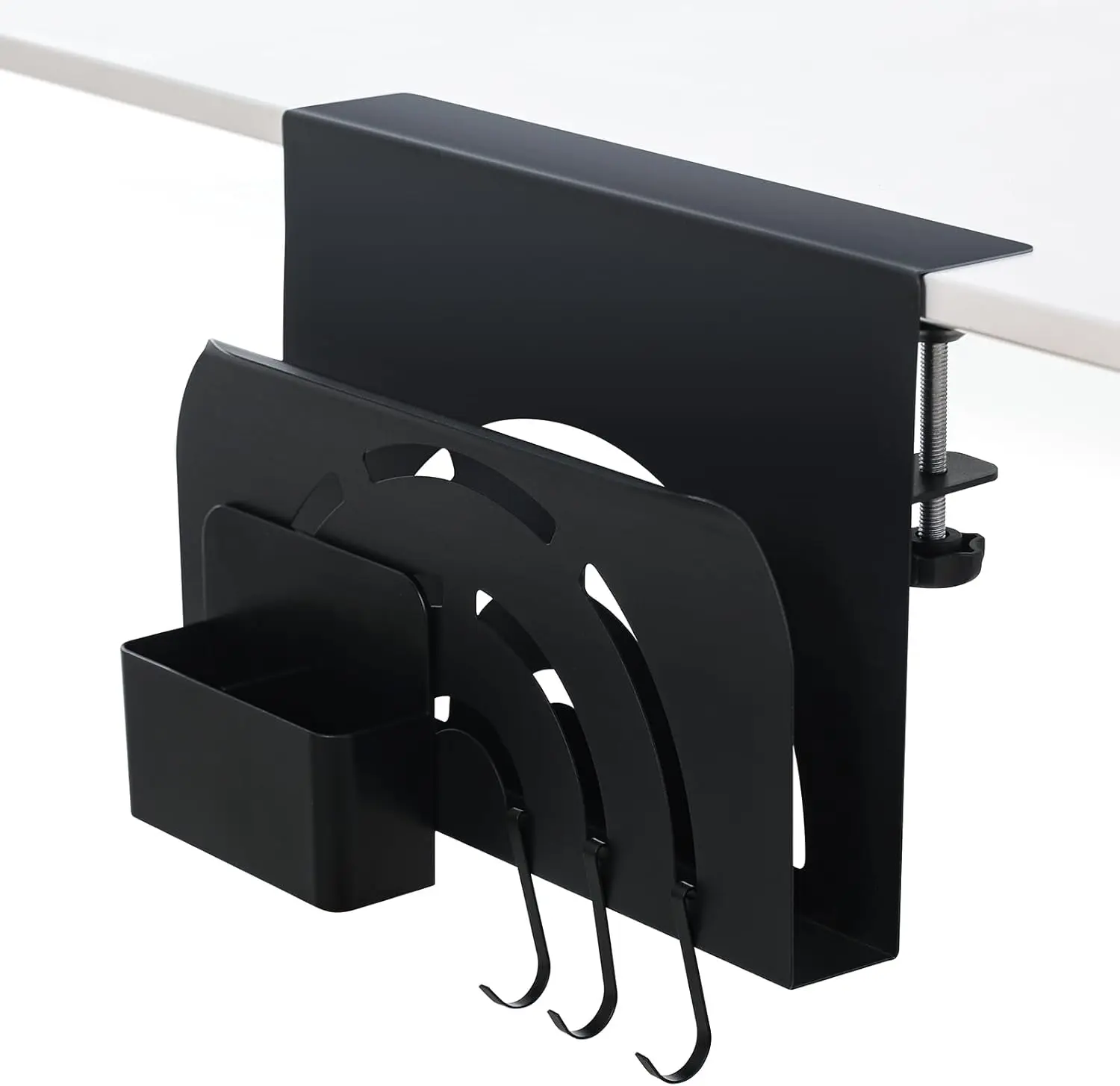 Desk Side Storage Laptop Holder Under Desk Storage Side Desk Organizer