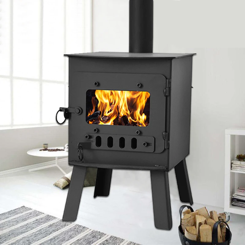 Best Sell  Modern Design Log Burner Stoves   Wood Burning Cast Iron Stove Indoor  for hotel