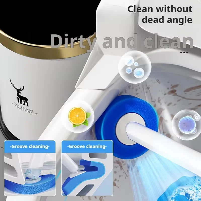 1se Multifunctional Disposable Toilet Cleaning Brush Or With Holder And 16 Wand Refills For Bathroom Cleaning