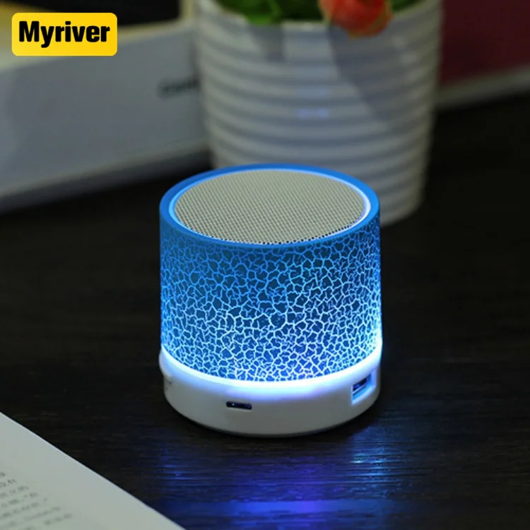 Myriver Cheap Custom Music Led Light Usb Mp3 Speaker Small Smart Wireless Portable Mini Pocket Bt Speakers Manufacturer For Sale