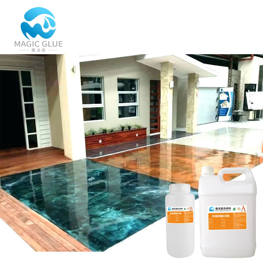 Japan design clear 3d epoxy floor Design