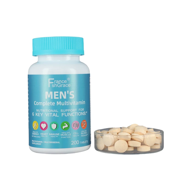 Men Multivitamin Supplement Tablet with Vitamin A C D E and Zinc for Immune Health Support B12 Calcium