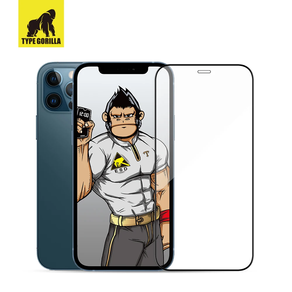 Антистатическое пылезащитное закаленное стекло TG 0 33 мм 2.5D 9H для iPhone 11 12 pro max защитная пленка