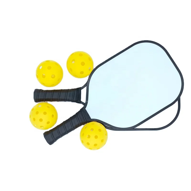 Professional Lightweight  Pickle-Ball Equipment Graphite Carbon Fiber Pickleball Paddle Set with 2 Racque,4 balls and one  Bag