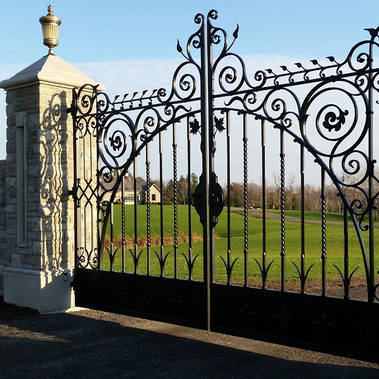 Modern stylish house iron main gate designs with high quality and good price