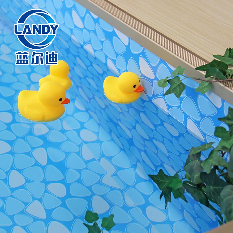 High Quality PVC Swimming Pool Liner Anti Slip Thickness 2mm Landy Blue Vinyl Swimming Pvc Pool Liner