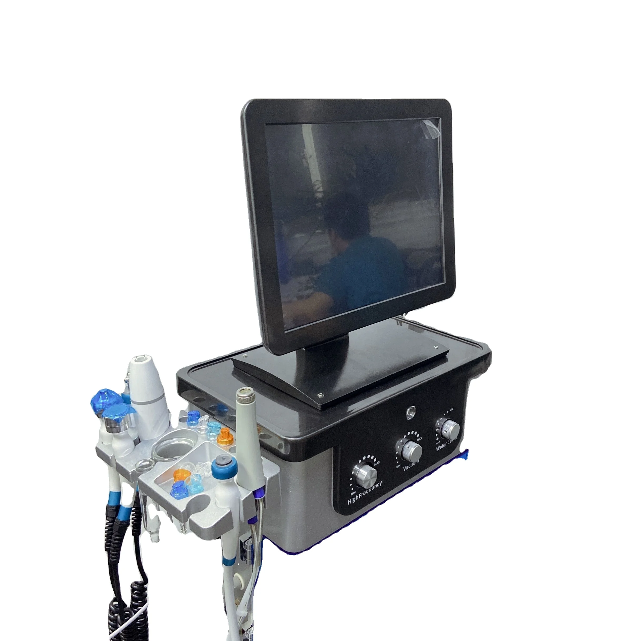 CE 15 Ich Screen 9 in 1 Aqua Peel Facial Cleaning Hydra Beauty Machine Facial Hydrafaci