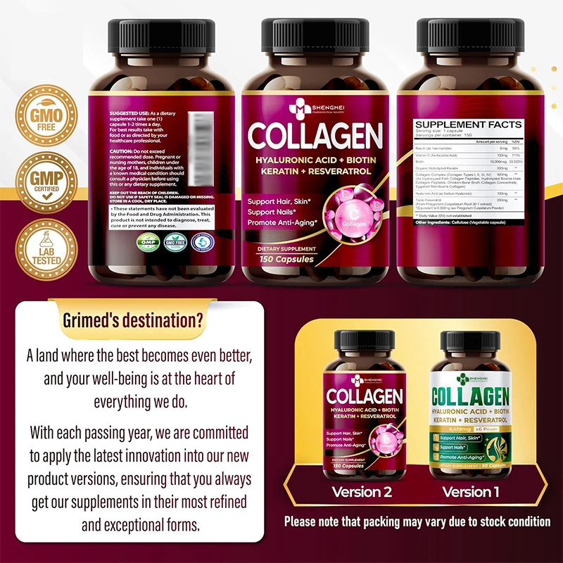 Private Labels Beauty Products Hydrolyzed Fish Marine Collagen Collagen Protein Drink Powder Hydrolyzed Hard Capsules