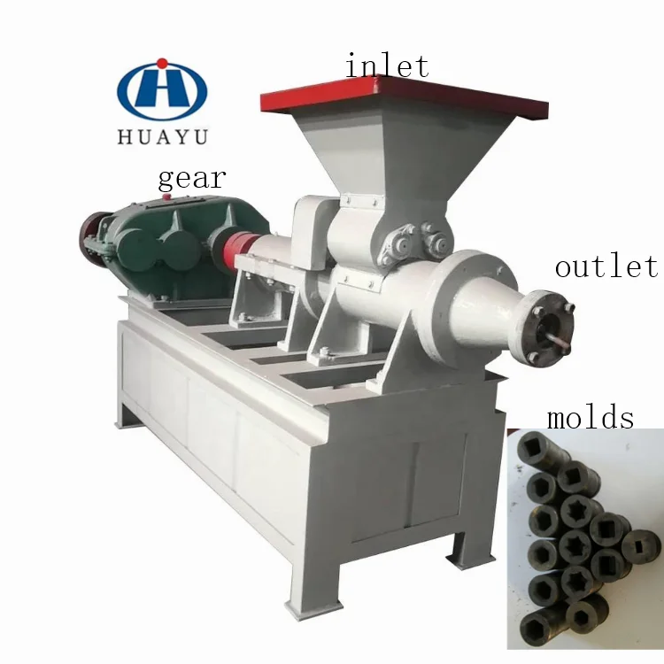 Новая машина для брикетирования древесного угля, двухвинтовой экструдер для брикетирования порошка