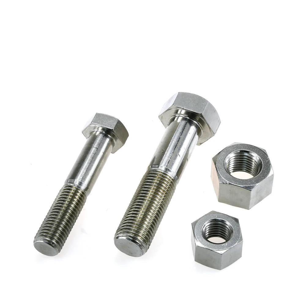 
Factory price stainless steel 304 316 316L hex bolts and nuts 
