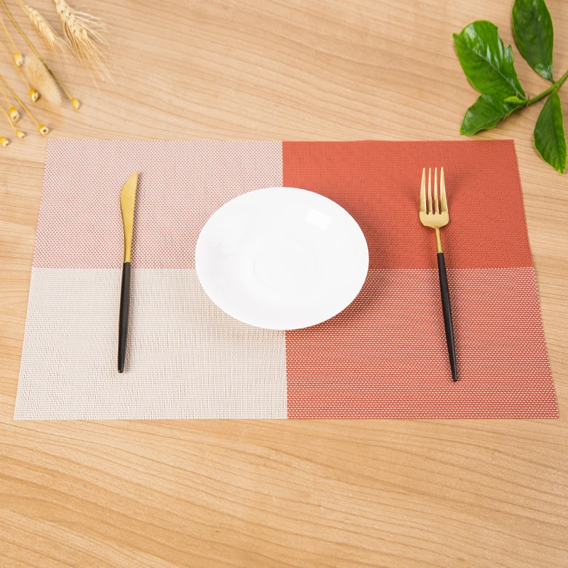 MY-59 red washable christmas placemats and table mats