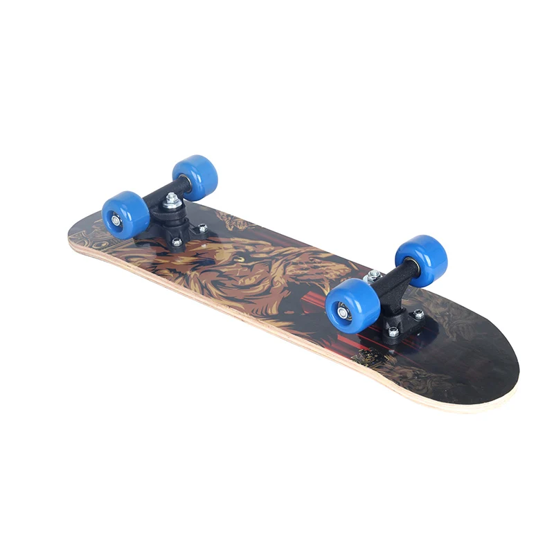 Skateboard Cartoon Skateboard 9 Layer Chinese maple Deck Double Rocker Skateboard for kids