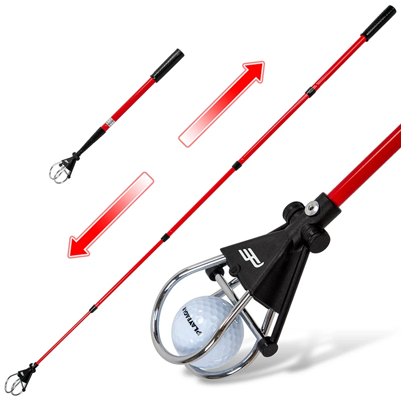 high quality Telescopic Golf Ball Retriever Custom Adjustable Length Golf Ball Picker For Golf Practice Ball