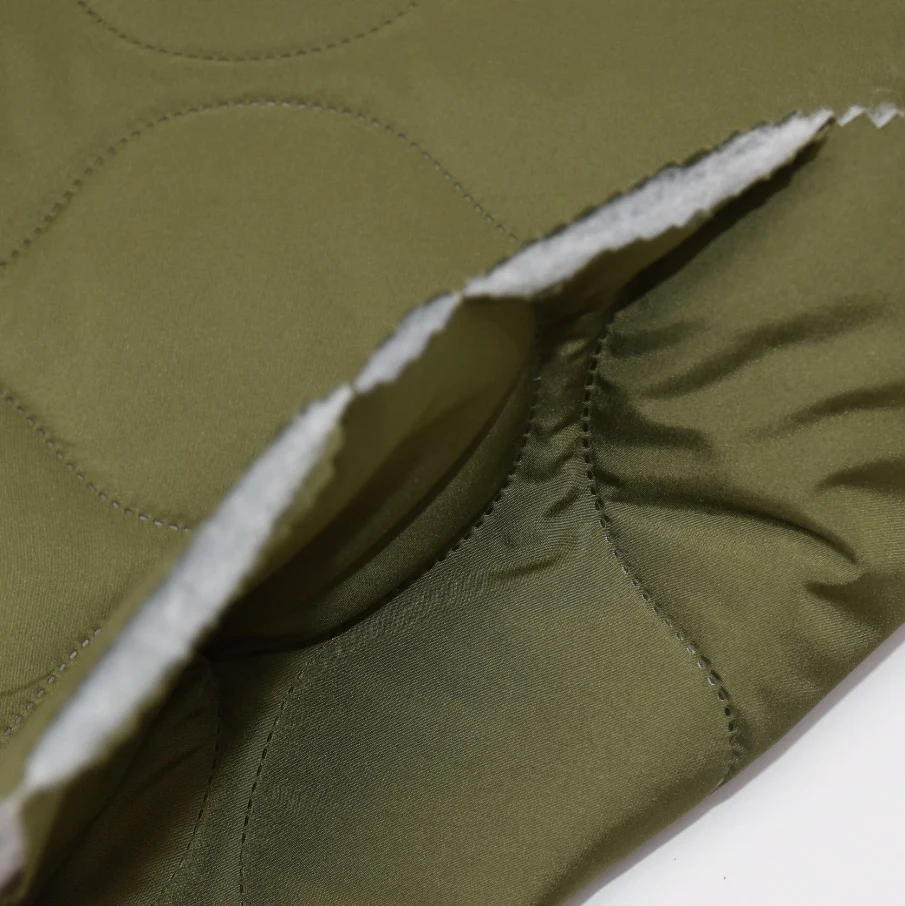 300T pongee ultrasonic quilted composite fabric