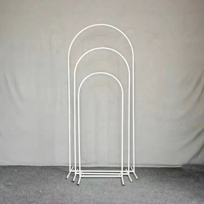 hot sale white wedding arch backdrop arch backdrop stand set of 3 gold wedding arch set