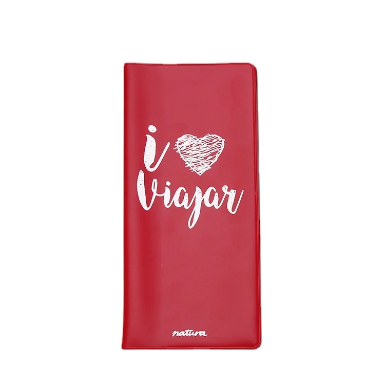 high quality full color printing PVC passport jacket multi-functional long travel flight ticket passport cover card holder