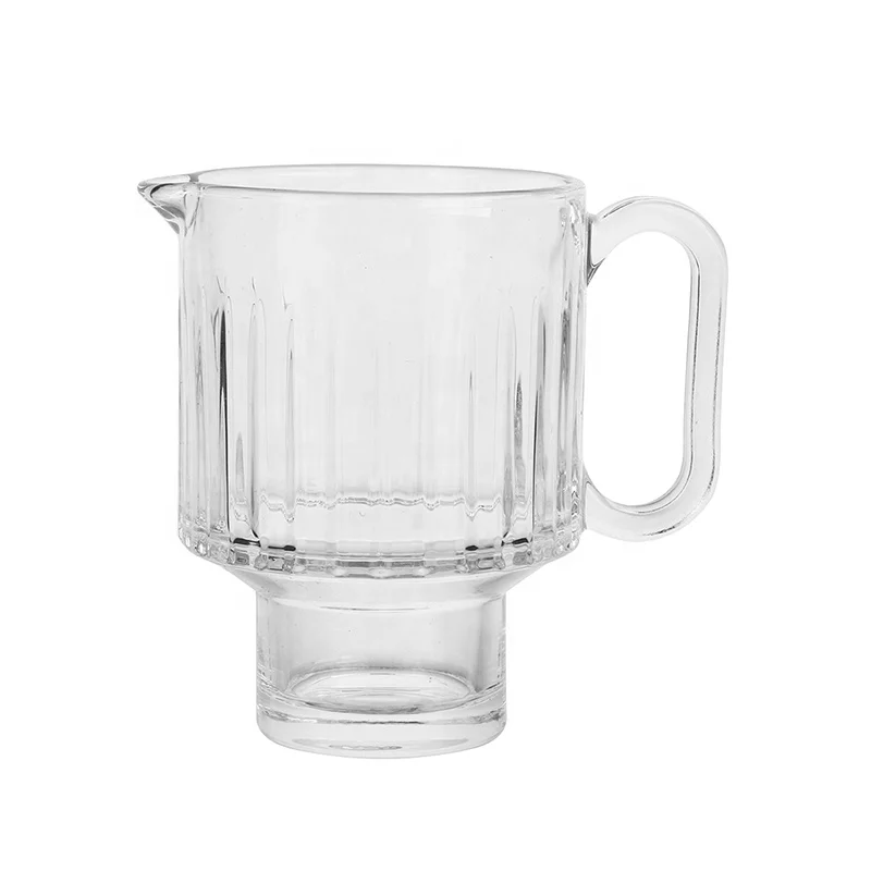 640ML Vintage Drinking Glasses 21oz Beer Glass Origami Style Cocktail Glasses,Large Glassware for Kitchen,Bar,Mojito