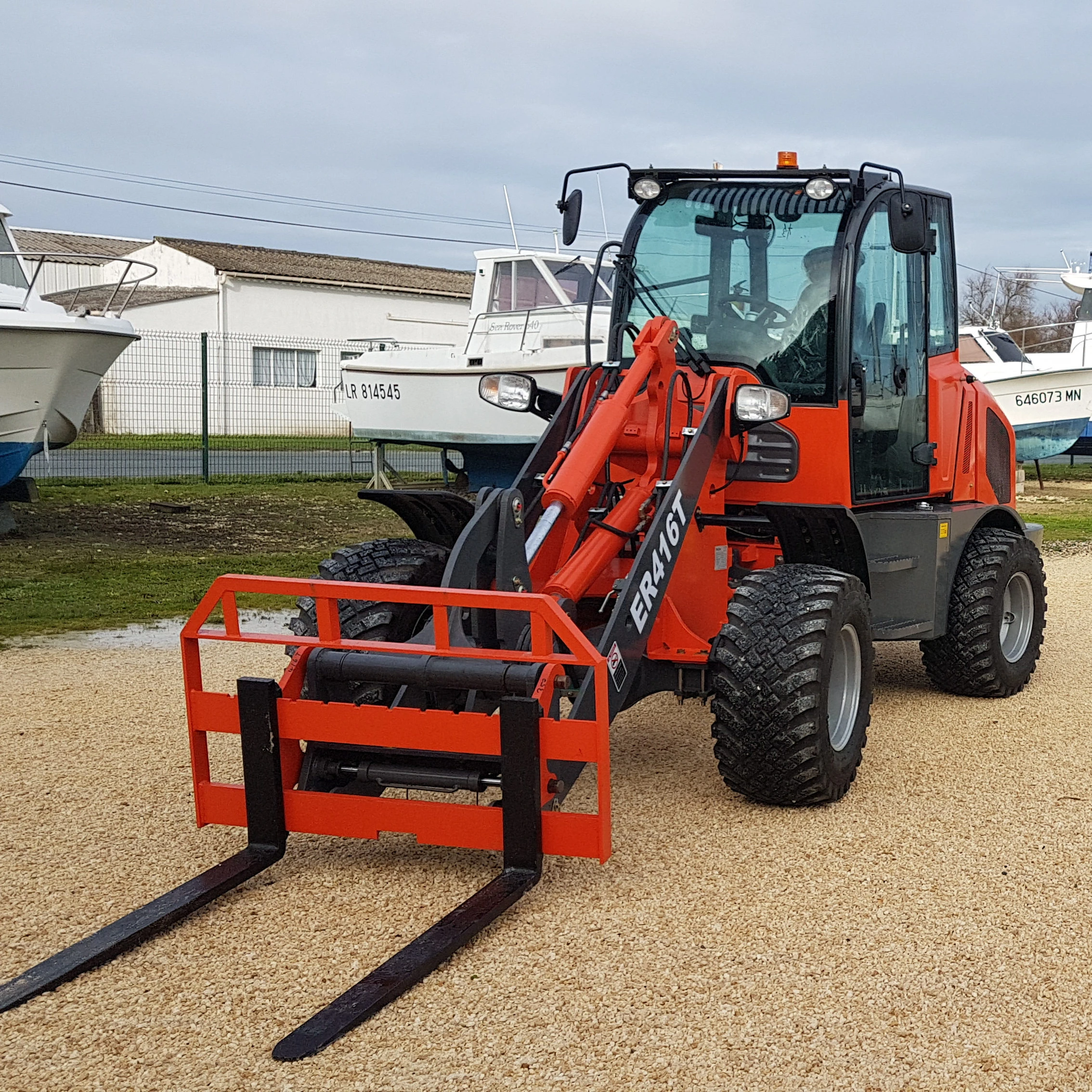  China Everun ER416T 1.6 ton EPA Engine Small Front for Building Machinery Mini Wheel Loader with Hydraulic
